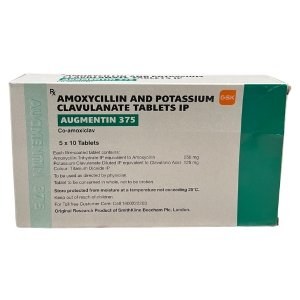 Augmentin 375mg (Amoxycillin & Potassium Clavulanate) Tablets