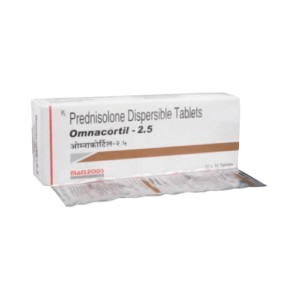 Omnacortil 2.5 Tablet (Prednisolone 2.5mg)